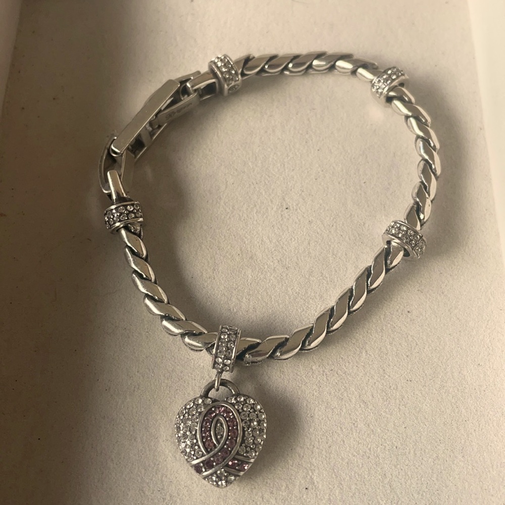Brighton Breast cancer awareness charm bracelet
